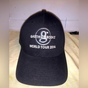 Garth Brooks 2014 World Tour Concert Country Cap Music Adjustable Black Strapbac